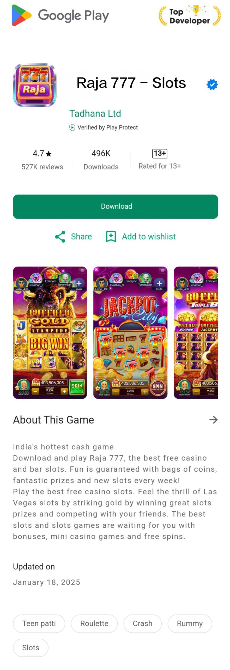 Raja 777 Slots Apk Download